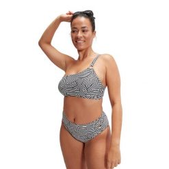 Góra od kostiumu kąpielowego damskiego Speedo Assymetric. Białe stroje kąpielowe damskie Speedo, s, bez wzorów. Za 199.99 zł.