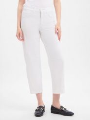 Cambio Jeansy Barrel - Elia Kobiety Bawełna biały, 36. Białe jeansy damskie Cambio, z aplikacjami, z bawełny. Za 549.95 zł.