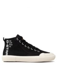 G-Star Raw Trampki Noril Mid Cvs Lgo W 2211 029705 Czarny. Czarne trampki i tenisówki damskie G-Star Raw, bez wzorów, z materiału, bez zapięcia. Za 229.99 zł.