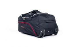 Torba podróżna na kółkach KJUST AW35ES (77L). Czarne torby podróżne damskie KJUST, bez wzorów, z kauczuku. Za 368.00 zł.