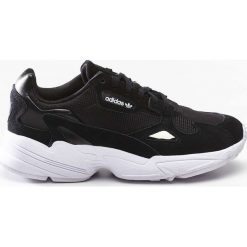 Sneakersy skórzane czarne Adidas Falcon W B28129 - czarny / biały. Białe obuwie sportowe damskie Adidas, bez wzorów, bez zapięcia. Za 399.99 zł.