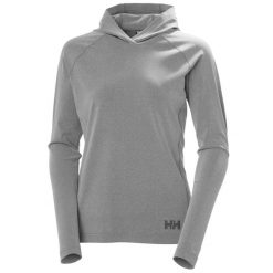 Bluza damska Helly Hansen Tyri. Szare bluzy damskie Helly Hansen, bez wzorów, bez ramiączek, bez kaptura. Za 412.00 zł.