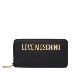 Portfel LOVE MOSCHINO. Czarne portfele damskie Love Moschino. Za 439.99 zł.