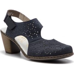 Sandały RIEKER 40979-14. Sandały damskie Rieker, bez wzorów, bez obcasa, bez zapięcia. Za 229.99 zł.