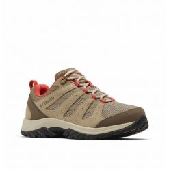 Buty trekkingowe damskie Columbia Redmond III. Czerwone obuwie trekkingowe damskie Columbia, ze skóry, bez zapięcia. Za 333.05 zł.