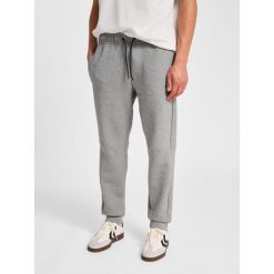 Spodnie dresowe Hummel Tech Fleece Regular. Szare spodnie sportowe męskie Hummel, bez wzorów, z dresówki, na fitness i siłownię. Za 284.00 zł.
