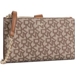 Torebka DKNY - R915JB76 Chn Lg/Drftwd QLB. Brązowe listonoszki damskie DKNY, bez wzorów, ze skóry ekologicznej, bez dodatków. W wyprzedaży za 389.00 zł.