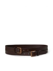 LAUREN RALPH LAUREN Pasek 412936524008 Brązowy. Brązowe paski damskie Lauren Ralph Lauren, bez wzorów, ze skóry. Za 599.99 zł.