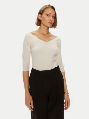 Weekend Max Mara Sweter Oceano 2425366031 Écru Slim Fit. Swetry nierozpinane damskie Weekend Max Mara, xl, bez wzorów, z syntetyku, bez kołnierzyka, bez ramiączek. Za 469.99 zł.
