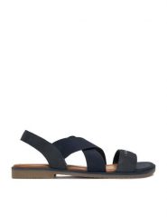 Lasocki Sandały CEO-WI16-DOROTHY-01 Granatowy. Niebieskie sandały damskie Lasocki, bez wzorów, z nubiku, bez obcasa, na płaskiej podeszwie, bez zapięcia. Za 139.99 zł.