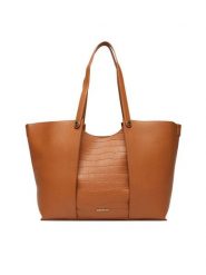 Gino Rossi Torebka C-LX10146 Brązowy. Brązowe shopperki damskie Gino Rossi, bez wzorów, z materiału, bez dodatków. Za 329.99 zł.