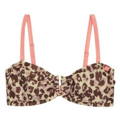 Góra Od Bikini Damska Z Lamparcim Nadrukiem Aceana III. Brązowe bikini Regatta, bez wzorów. Za 46.99 zł.