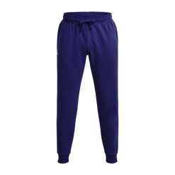 Spodnie fitness męskie Under Armour Rival Fleece Joggers. Czarne spodnie sportowe męskie Under Armour, m, bez wzorów, na fitness i siłownię. W wyprzedaży za 149.00 zł.