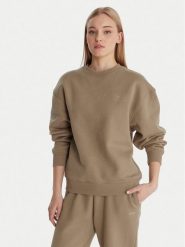 Guess Bluza V6RQ13 K9V31 Beżowy Regular Fit. Brązowe bluzy damskie Guess, s, z aplikacjami, z bawełny, bez ramiączek, bez kaptura. Za 299.99 zł.