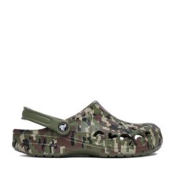 Klapki Crocs. Zielone klapki męskie Crocs, bez wzorów, bez zapięcia. Za 239.99 zł.