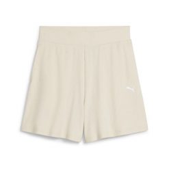 Damskie prążkowane szorty ESS ELEVATED 5" z wysokim stanem PUMA. Białe szorty damskie Puma, bez wzorów, prążkowane, z podwyższonym stanem. W wyprzedaży za 104.00 zł.