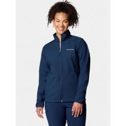 Kurtka softshell damska Columbia Kruser Ridge III. Niebieskie kurtki sportowe damskie Columbia, xs, bez wzorów, z softshellu, bez ramiączek, bez kaptura, trekkingowe. Za 439.00 zł.