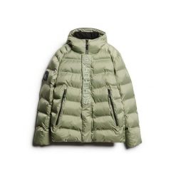 Kurtka z kapturem Superdry City Graphic. Zielone kurtki męskie Superdry, m, bez wzorów, z puchu, z kapturem. Za 758.80 zł.