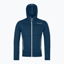 Bluza męska ORTOVOX Fleece Light Hoody. Niebieskie bluzy męskie ORTOVOX, na zimę, m, bez wzorów, sportowe, bez ramiączek, bez kaptura. Za 759.99 zł.