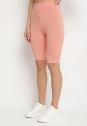 Różowe Casualowe Szorty Typu Kolarki Lidessa. Czerwone szorty damskie Born2be, bez wzorów, eleganckie. Za 29.99 zł.