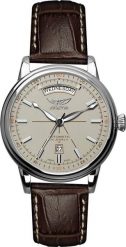 Zegarek Aviator Zegarek męski Aviator V.3.20.0.141.4 brązowy. Brązowe zegarki męskie AVIATOR, bez wzorów. Za 4,950.00 zł.