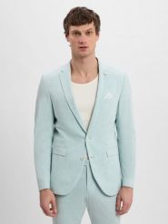 Finshley & Harding London marynarka garniturowa - Brixdon Mężczyźni Slim Fit zielony, 98. Zielone garnitury męskie Finshley & Harding London, m, bez wzorów, eleganckie. Za 799.95 zł.