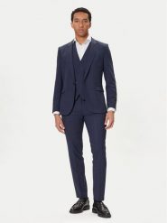 HUGO Garnitur Arti/Hesten242V1X 50547314 Granatowy Extra Slim Fit. Niebieskie garnitury męskie Hugo, m, bez wzorów, z syntetyku. Za 2,649.00 zł.