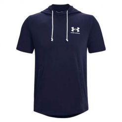 Koszulka sportowa męska Under Armour Rival Terry Lc Ss Hd. Białe bluzy sportowe męskie Under Armour, m, bez wzorów, z bawełny, bez kaptura. Za 203.80 zł.