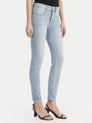 Calvin Klein Jeans Jeansy LV047F705G Błękitny Skinny Fit. Niebieskie jeansy damskie Calvin Klein Jeans, bez wzorów, z bawełny. Za 409.99 zł.