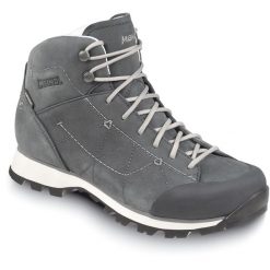Buty damskie turystyczne Meindl Rialto Lady Mid z membraną Gore-Tex. Szare obuwie trekkingowe damskie MEINDL, z gore-texu, bez zapięcia. W wyprzedaży za 449.50 zł.