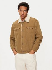 Levi's® Kurtka jeansowa Type III Trucker 16365-0158 Beżowy Regular Fit. Brązowe kurtki męskie l, bez wzorów, z bawełny, bez kaptura. Za 459.99 zł.