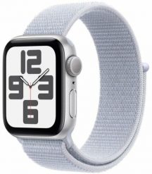 Smartwatch Apple Watch SE GPS 40mm Silver Alu Sport Loop Niebieski (MXEE3QL/A). Niebieskie zegarki smartwatch Apple, bez wzorów. Za 2,543.14 zł.