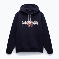 Bluza męska Napapijri B-Aylmer Hint. Niebieskie bluzy męskie Napapijri, m, bez wzorów, bez ramiączek, bez kaptura. Za 309.99 zł.