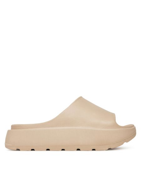 DeeZee Klapki MU-D8-EV0333 Beżowy. Brązowe klapki damskie DeeZee, bez wzorów, z syntetyku, bez obcasa, bez zapięcia. Za 59.99 zł.