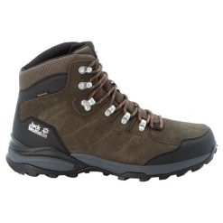 Buty trekkingowe Jack Wolfskin Refugio Texapore Mid. Szare buty zimowe męskie Jack Wolfskin, z gumy, bez zapięcia. Za 563.00 zł.