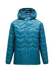 Kurtka Peak Performance męska Elevate Liner Hood turkusowa 24/25. Niebieskie kurtki męskie Peak Performance, m, bez wzorów, z dzianiny, bez kaptura. Za 1,109.00 zł.