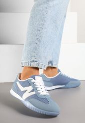 Niebieskie Sneakersy Klasyczne Tenisówki Istia. Niebieskie trampki i tenisówki damskie Renee, z aplikacjami, z jeansu, bez zapięcia. Za 79.99 zł.