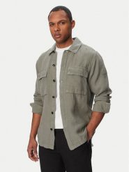 BOSS Koszula Locky 50558928 Szary Regular Fit. Szare koszule męskie Boss, m, bez wzorów, ze lnu, bez kołnierzyka, bez ramiączek. Za 699.99 zł.