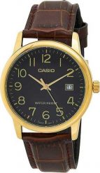 Zegarek Casio Zegarek marki Casio model MTP-V002G kolor Brązowy. Akcesoria męski. Sezon: Cały rok NoSize. Brązowe zegarki męskie Casio, bez wzorów. Za 162.82 zł.