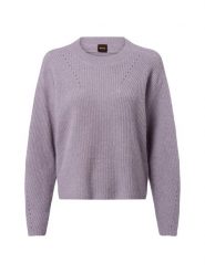 BOSS Orange sweter z dzianiny z alpaką - Fenne Kobiety lila, XS. Pomarańczowe swetry nierozpinane damskie BOSS Orange, uniwersalny, bez wzorów, z dzianiny, eleganckie, bez kołnierzyka, bez ramiączek. Za 429.95 zł.