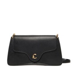Torebka Coccinelle. Czarne listonoszki damskie Coccinelle, bez wzorów, bez dodatków. Za 799.99 zł.