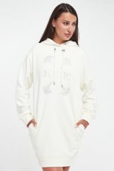 Sukienka z kapturem mini JOOP!. Sukienki damskie JOOP!, xxs, bez wzorów, bez kołnierzyka, bez ramiączek, mini. W wyprzedaży za 597.35 zł.