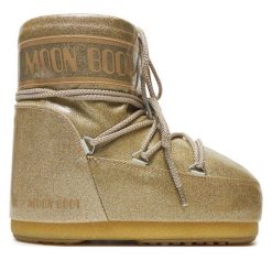 Śniegowce Moon Boot. Żółte śniegowce damskie Moon Boot, bez zapięcia. Za 1,119.00 zł.