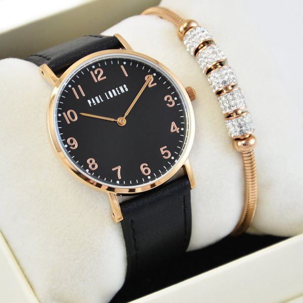 Zestaw damski zegarek Paul Lorens DIVALI rosegold + bransoletka. Zegarki damskie Paul Lorens. Za 247.60 zł.