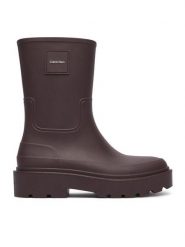 Calvin Klein Kalosze Rainboot Rubber HW0HW03179 Brązowy ciemny. Brązowe kalosze damskie Calvin Klein, bez wzorów, z syntetyku, bez zapięcia. Za 409.99 zł.