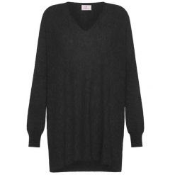 Sweter Deha Wooly Blend Z Dekoltem W Serek Damskie. Czarne swetry nierozpinane damskie Deha, s, bez wzorów, z kaszmiru, bez kołnierzyka, bez ramiączek. Za 484.99 zł.