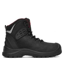 Trzewiki Hunter. Czarne botki męskie Hunter, bez wzorów, bez obcasa, bez zapięcia. Za 349.99 zł.