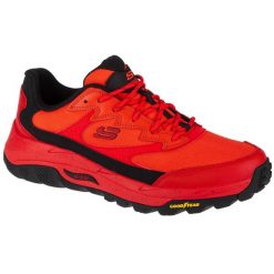 Buty sportowe Sneakersy męskie, Skechers Arch Fit Skip Tracer - Lytle Creek. Czerwone buty sportowe męskie Skechers, bez wzorów, bez zapięcia, trekkingowe. Za 399.99 zł.