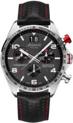 Zegarek Atlantic Męski Grand Prix Chrono + box (55463.41.65). Zegarki męskie Atlantic, bez wzorów. Za 1,841.29 zł.