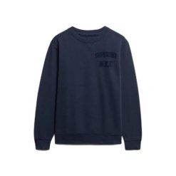Bluza z okrągłym dekoltem w kolorze ton w ton Superdry Vintage Athletic. Niebieskie bluzy męskie Superdry, m, bez wzorów, vintage, bez ramiączek, bez kaptura. Za 349.55 zł.